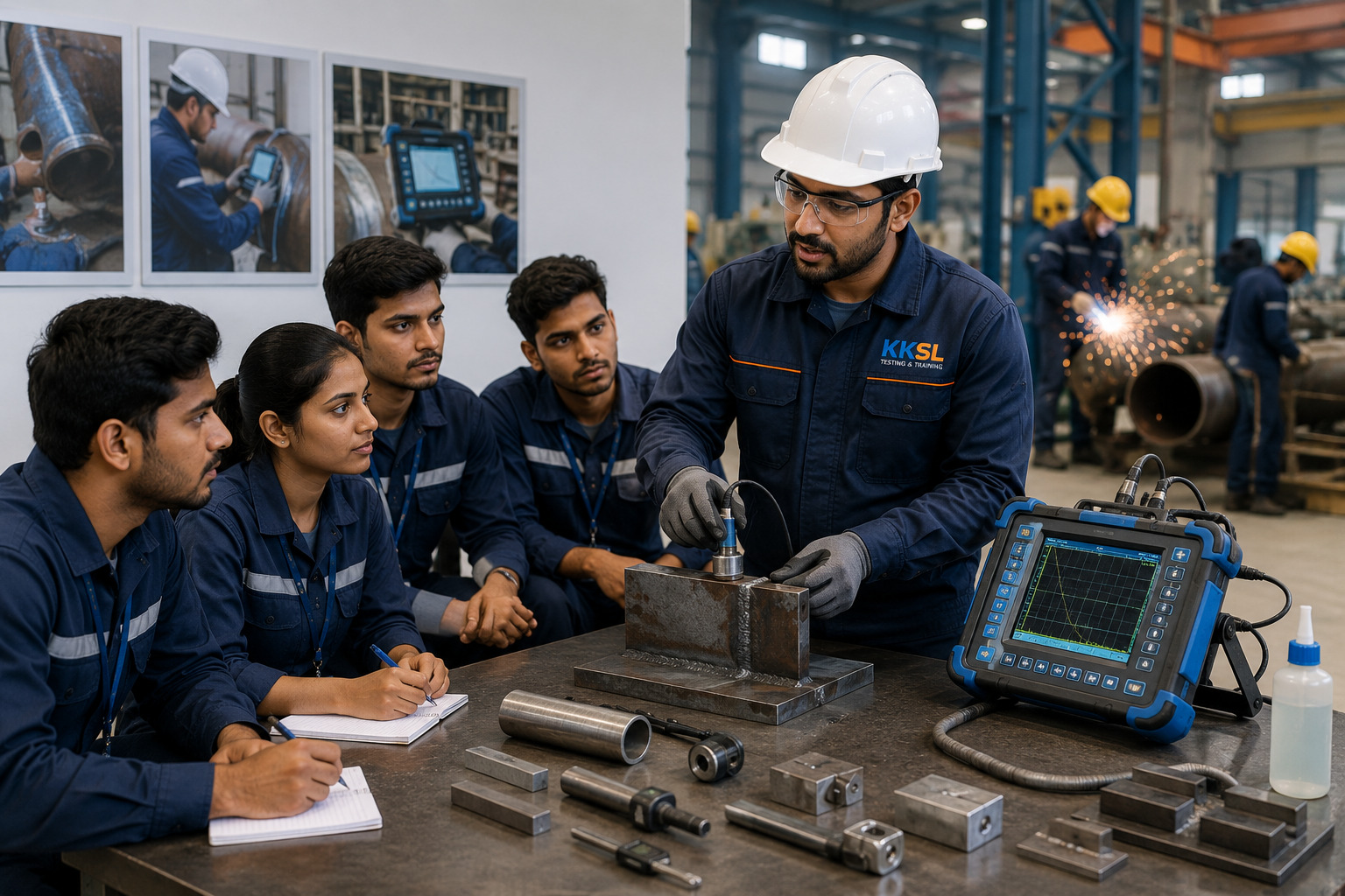 Professional Bend Testing Services for Weld Quality and Material Ductility Evaluation at KKSL Testing and Training Services